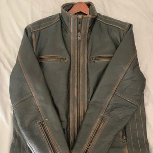Marc New York Men's Genuine Leather Jacket (XL)